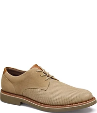 Johnston & Murphy Men's Tyson Perforated Nubuck Leather Oxfords