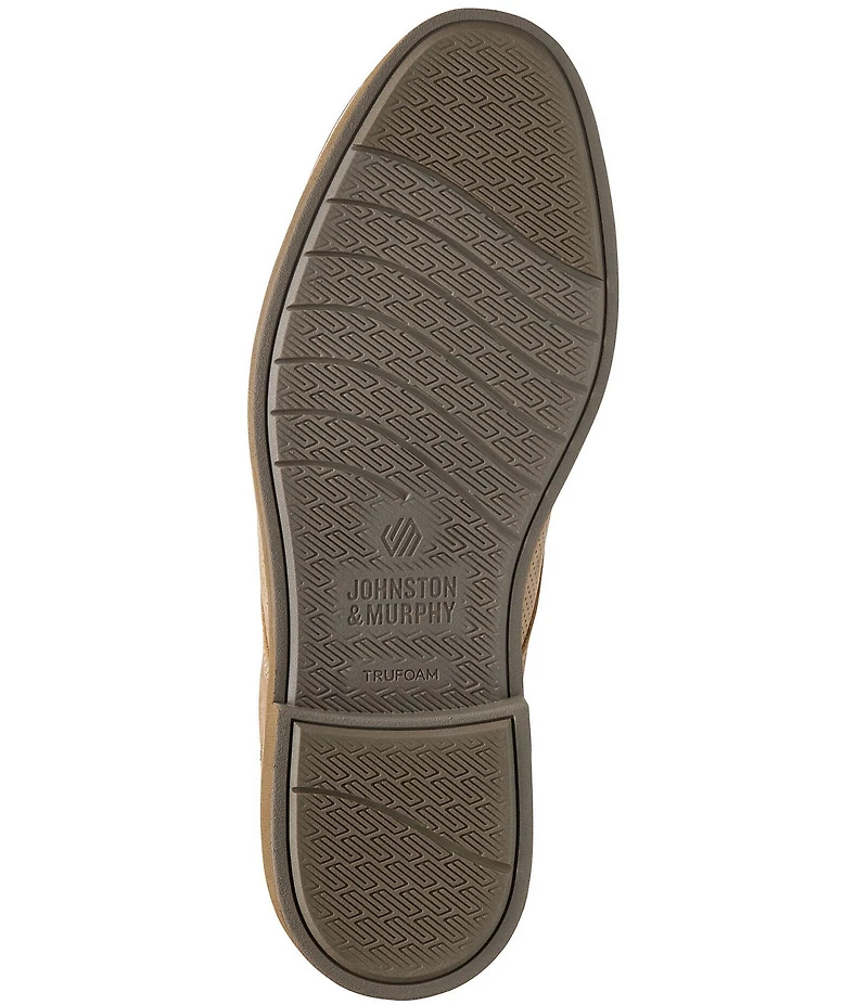 Johnston & Murphy Men's Tyson Perforated Nubuck Leather Oxfords