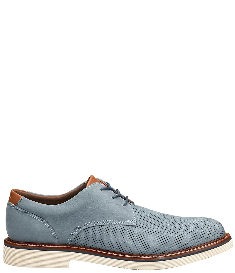 Johnston & Murphy Men's Tyson Perforated Nubuck Leather Oxfords
