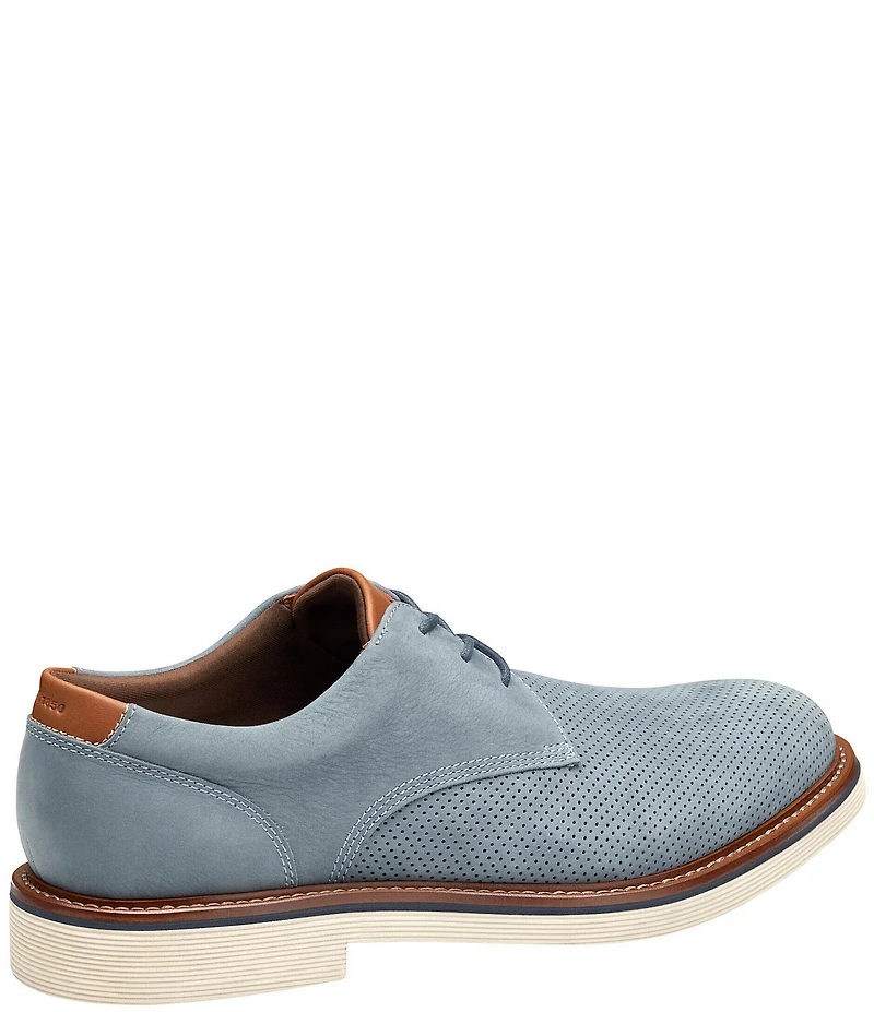 Johnston & Murphy Men's Tyson Perforated Nubuck Leather Oxfords
