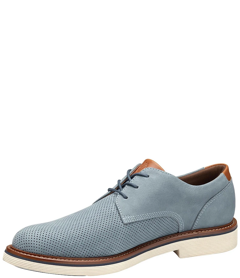 Johnston & Murphy Men's Tyson Perforated Nubuck Leather Oxfords