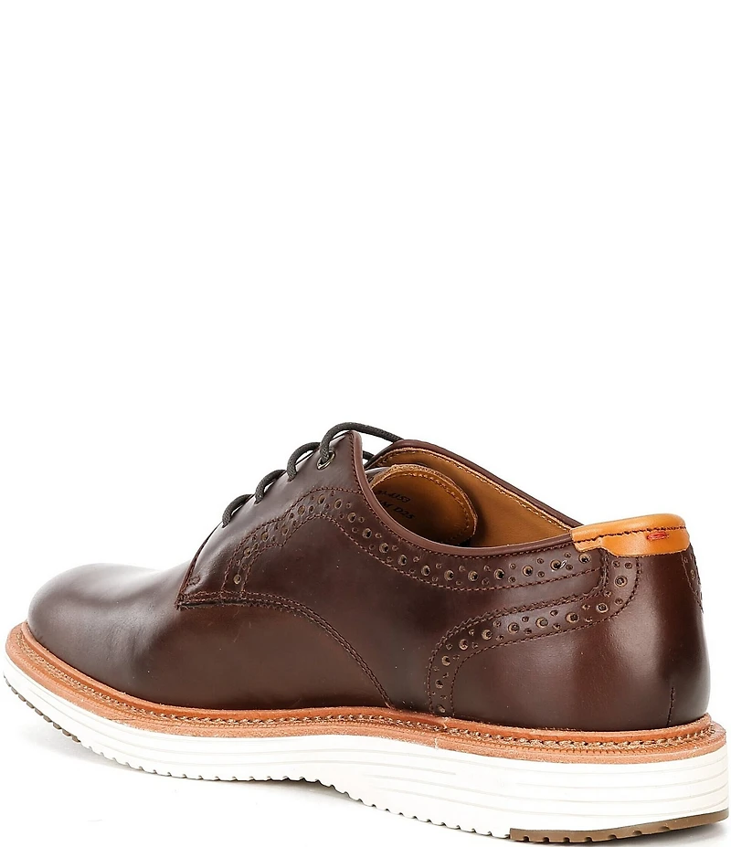 Johnston & Murphy Men's Upton 175th Anniversary Leather Brogue Detail Plain Toe Oxfords