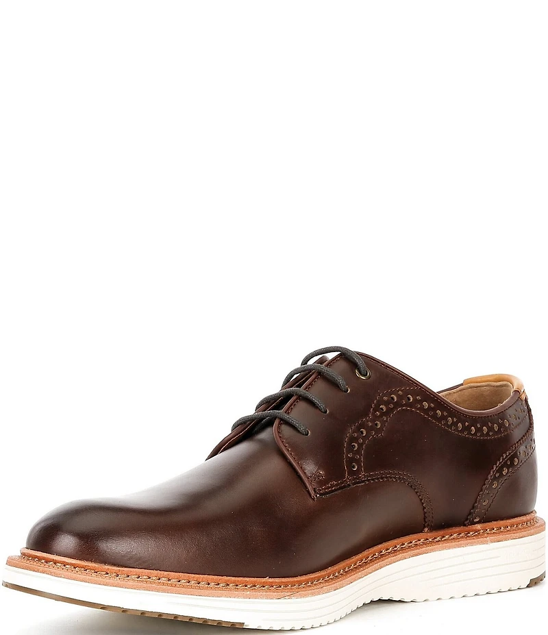 Johnston & Murphy Men's Upton 175th Anniversary Leather Brogue Detail Plain Toe Oxfords