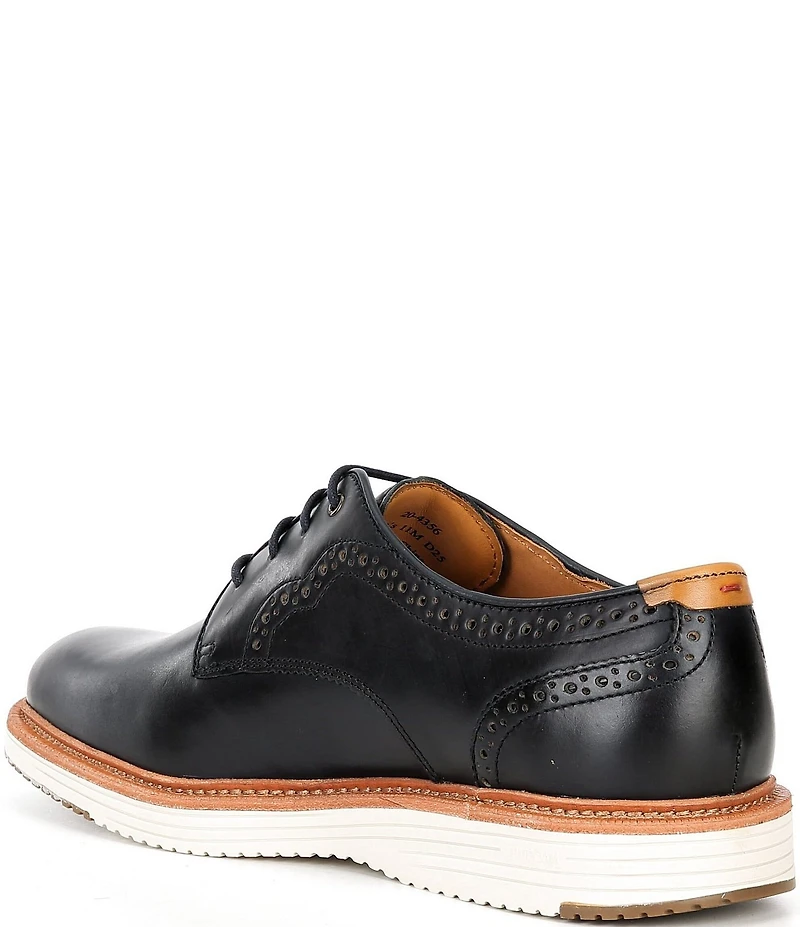 Johnston & Murphy Men's Upton 175th Anniversary Leather Brogue Detail Plain Toe Oxfords