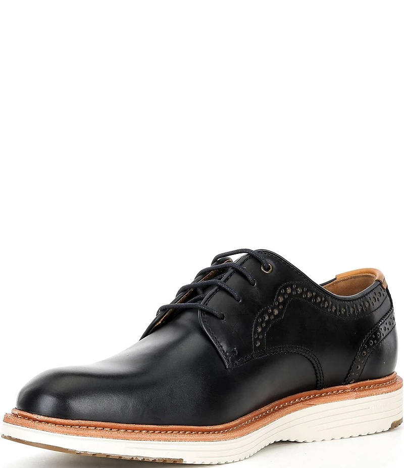 Johnston & Murphy Men's Upton 175th Anniversary Leather Brogue Detail Plain Toe Oxfords