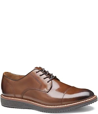 Johnston & Murphy Men's Upton Leather Cap Toe Lace Up Oxfords