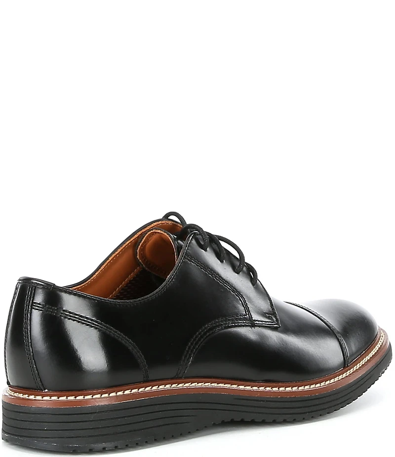Johnston & Murphy Men's Upton Leather Cap Toe Lace Up Oxfords