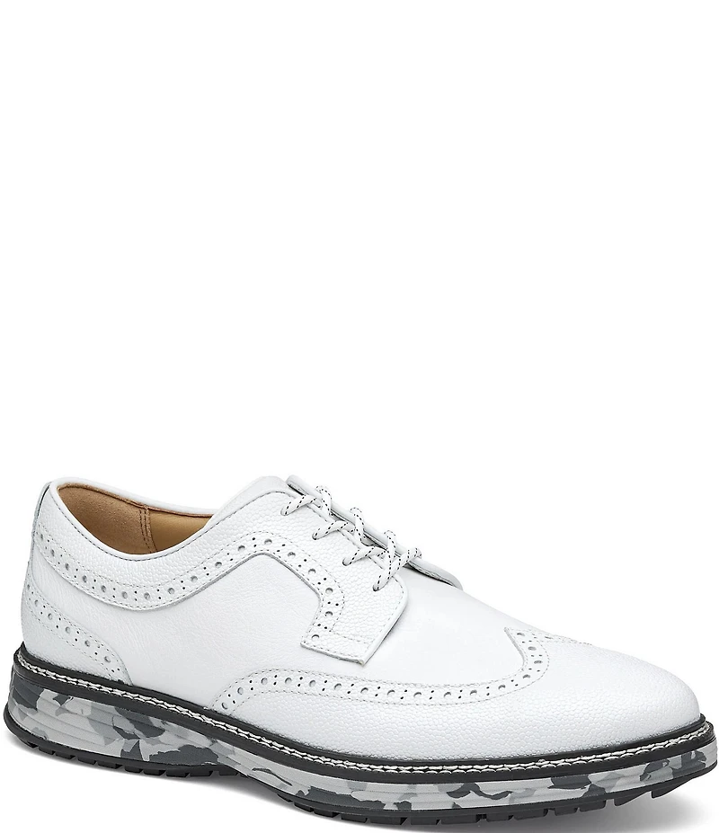 Johnston & Murphy Men's Upton GL3 Luxe Hybrid Waterproof Leather Wingtip Oxfords