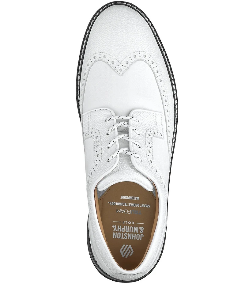Johnston & Murphy Men's Upton GL3 Luxe Hybrid Waterproof Leather Wingtip Oxfords