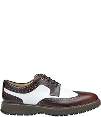 Johnston & Murphy Men's Upton GL3 Luxe Hybrid Waterproof Croco Leather Wingtip Oxfords