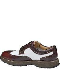 Johnston & Murphy Men's Upton GL3 Luxe Hybrid Waterproof Croco Leather Wingtip Oxfords