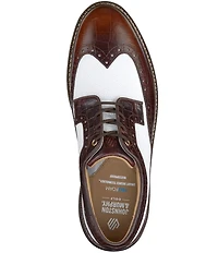 Johnston & Murphy Men's Upton GL3 Luxe Hybrid Waterproof Croco Leather Wingtip Oxfords