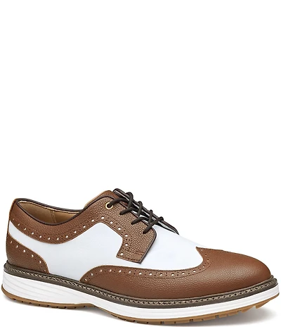 Johnston & Murphy Men's Upton GL3 Luxe Hybrid Waterproof Leather Wingtip Oxfords
