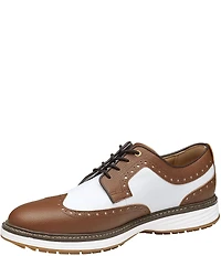 Johnston & Murphy Men's Upton GL3 Luxe Hybrid Waterproof Leather Wingtip Oxfords