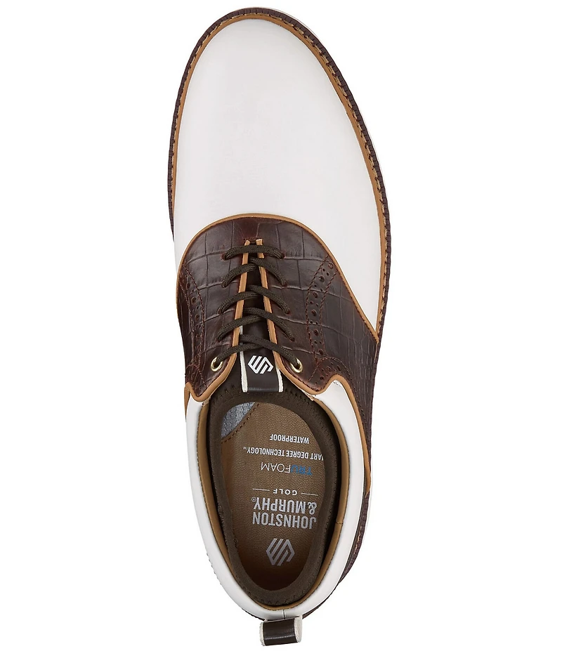 Johnston & Murphy Men's Upton GL4 Luxe Hybrid Saddle Oxfords