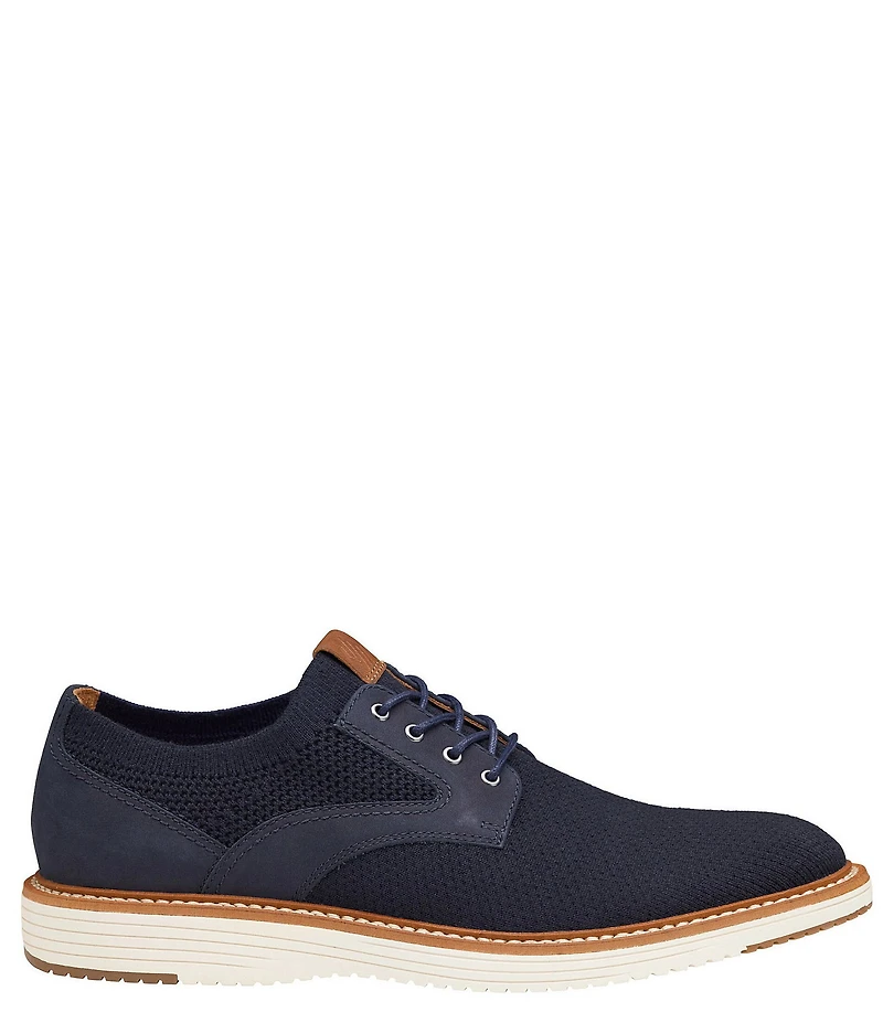 Johnston & Murphy Men's Upton Knit Plain Toe Lace Up Oxfords