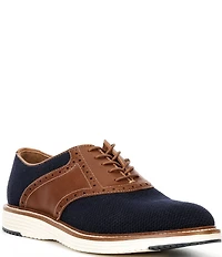 Johnston & Murphy Men's Upton Knit Brogue Saddle Oxfords