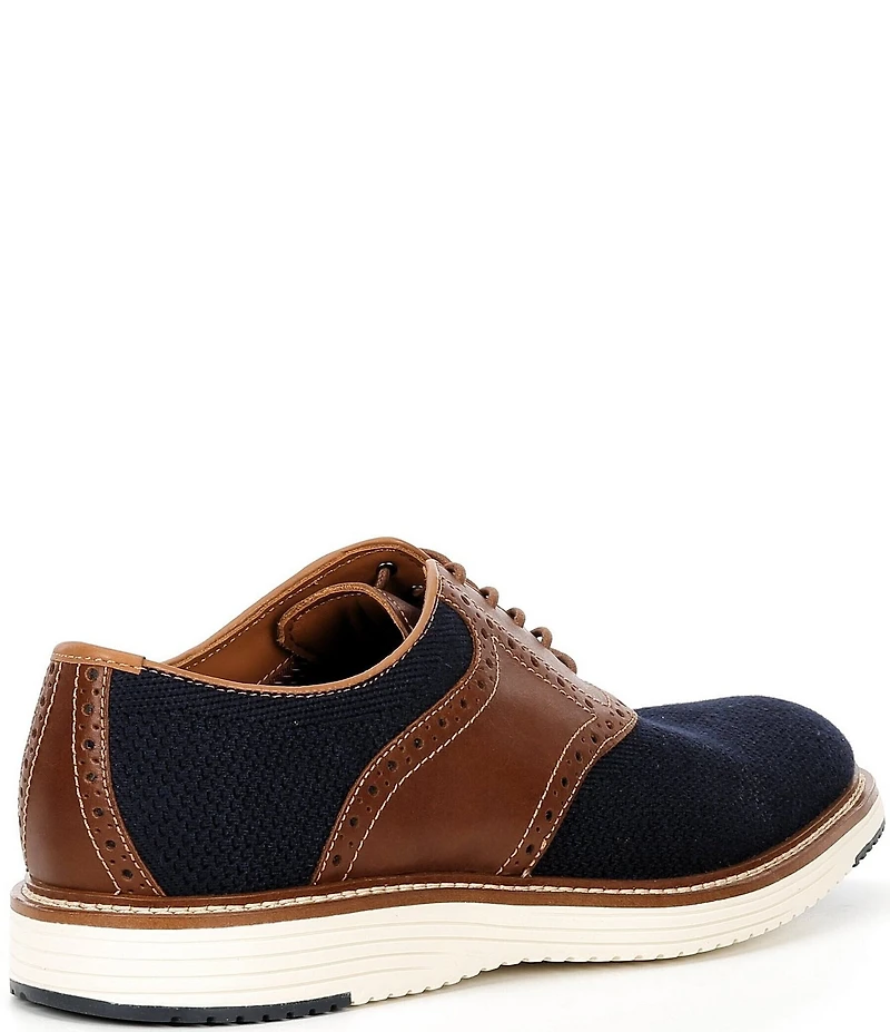 Johnston & Murphy Men's Upton Knit Brogue Saddle Oxfords