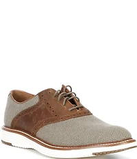 Johnston & Murphy Men's Upton Knit Brogue Saddle Oxfords