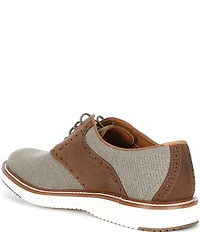 Johnston & Murphy Men's Upton Knit Brogue Saddle Oxfords