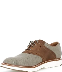 Johnston & Murphy Men's Upton Knit Brogue Saddle Oxfords