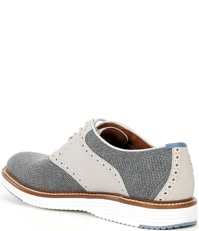 Johnston & Murphy Men's Upton Knit Brogue Saddle Oxfords