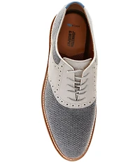 Johnston & Murphy Men's Upton Knit Brogue Saddle Oxfords
