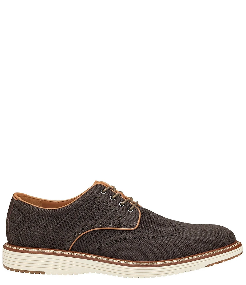 Johnston & Murphy Men's Upton Heathered Knit Wingtip Lace Up Oxfords