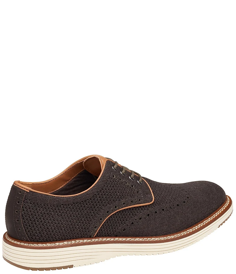 Johnston & Murphy Men's Upton Heathered Knit Wingtip Lace Up Oxfords