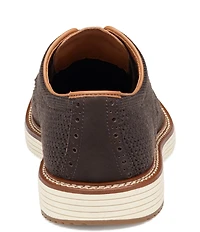 Johnston & Murphy Men's Upton Heathered Knit Wingtip Lace Up Oxfords