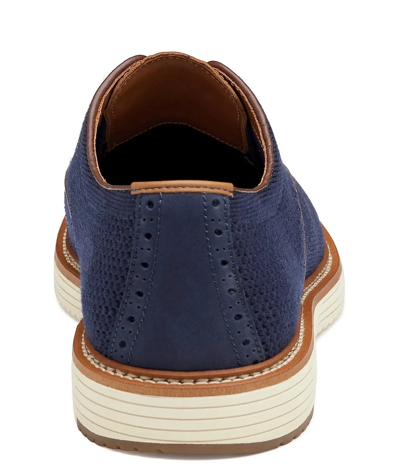 Johnston & Murphy Men's Upton Knit Wingtip Brogue Detail Oxfords
