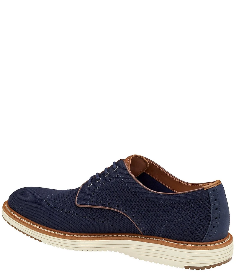 Johnston & Murphy Men's Upton Knit Wingtip Brogue Detail Oxfords