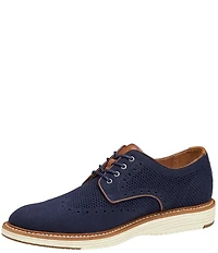 Johnston & Murphy Men's Upton Knit Wingtip Brogue Detail Oxfords