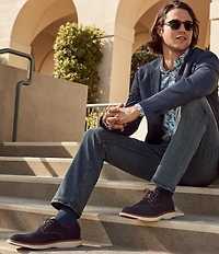 Johnston & Murphy Men's Upton Knit Wingtip Brogue Detail Oxfords