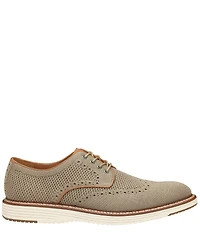 Johnston & Murphy Men's Upton Heathered Knit Wingtip Lace Up Oxfords