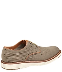 Johnston & Murphy Men's Upton Heathered Knit Wingtip Lace Up Oxfords