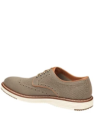 Johnston & Murphy Men's Upton Heathered Knit Wingtip Lace Up Oxfords
