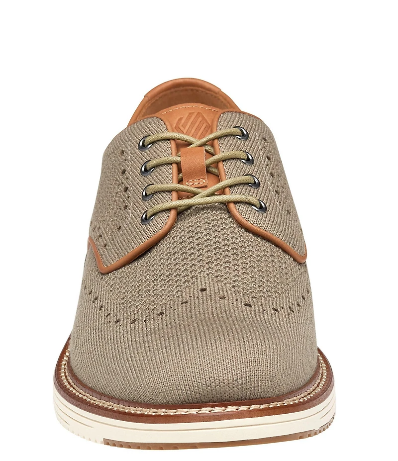 Johnston & Murphy Men's Upton Heathered Knit Wingtip Lace Up Oxfords