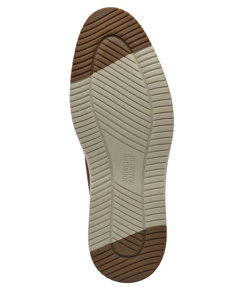 Johnston & Murphy Men's Upton Heathered Knit Wingtip Lace Up Oxfords