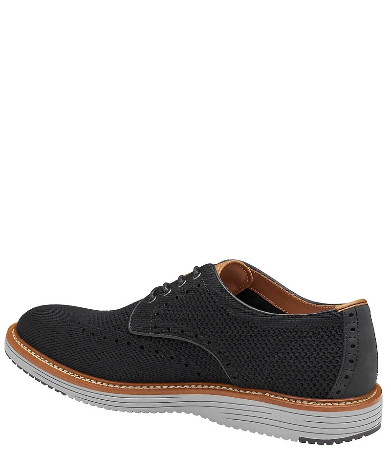 Johnston & Murphy Men's Upton Knit Wingtip Brogue Detail Oxfords