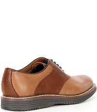 Johnston & Murphy Men's Upton Leather Brogue Detail Saddle Oxfords