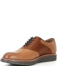 Johnston & Murphy Men's Upton Leather Brogue Detail Saddle Oxfords