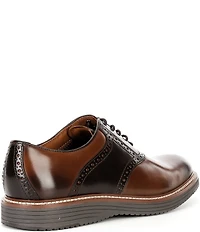 Johnston & Murphy Men's Upton Leather Brogue Detail Saddle Oxfords