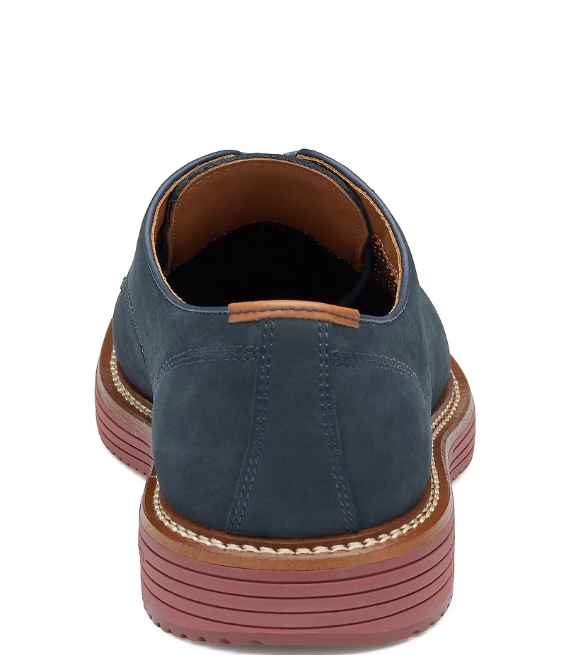 Johnston & Murphy Men's Upton Nubuck Plain Toe Lace Up Oxfords