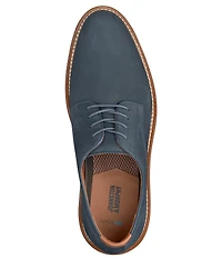 Johnston & Murphy Men's Upton Nubuck Plain Toe Lace Up Oxfords