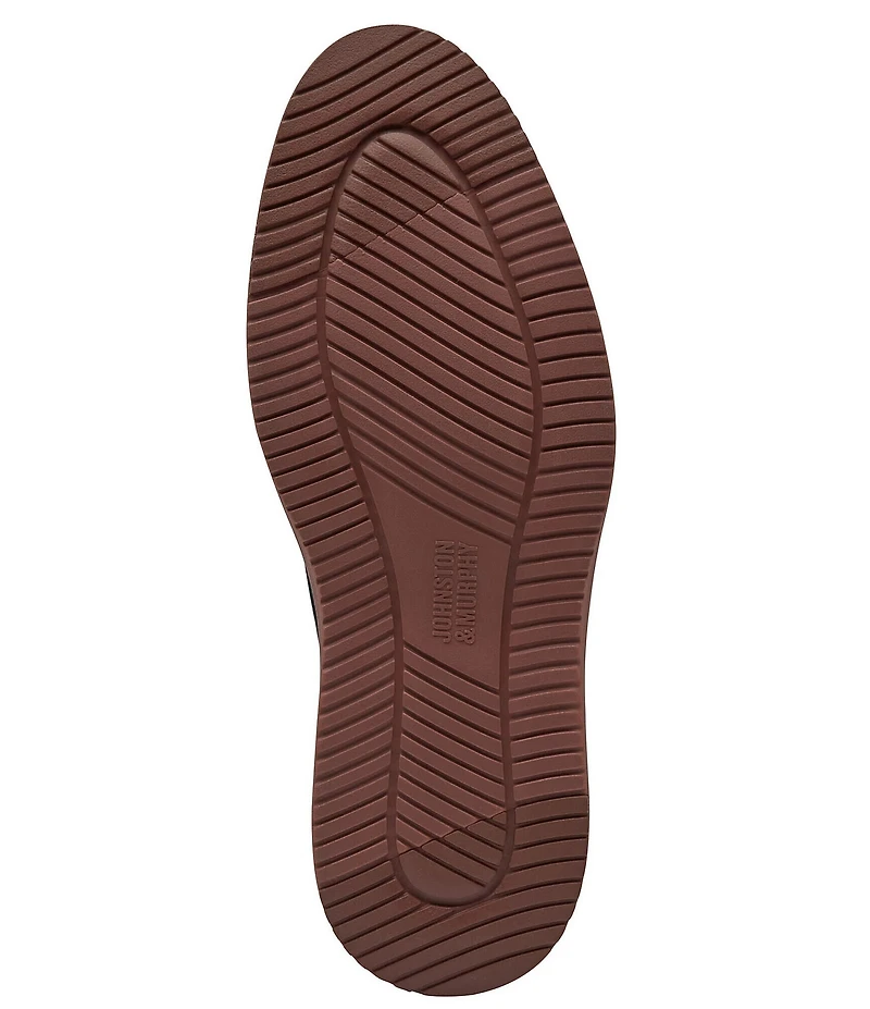 Johnston & Murphy Men's Upton Nubuck Plain Toe Lace Up Oxfords