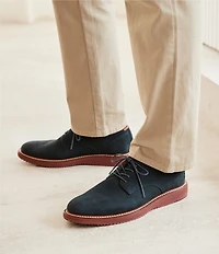 Johnston & Murphy Men's Upton Nubuck Plain Toe Lace Up Oxfords