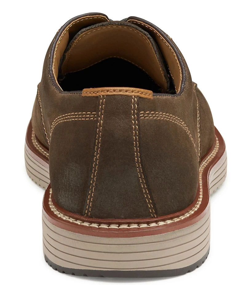 Johnston & Murphy Men's Upton Nubuck Plain Toe Lace Up Oxfords