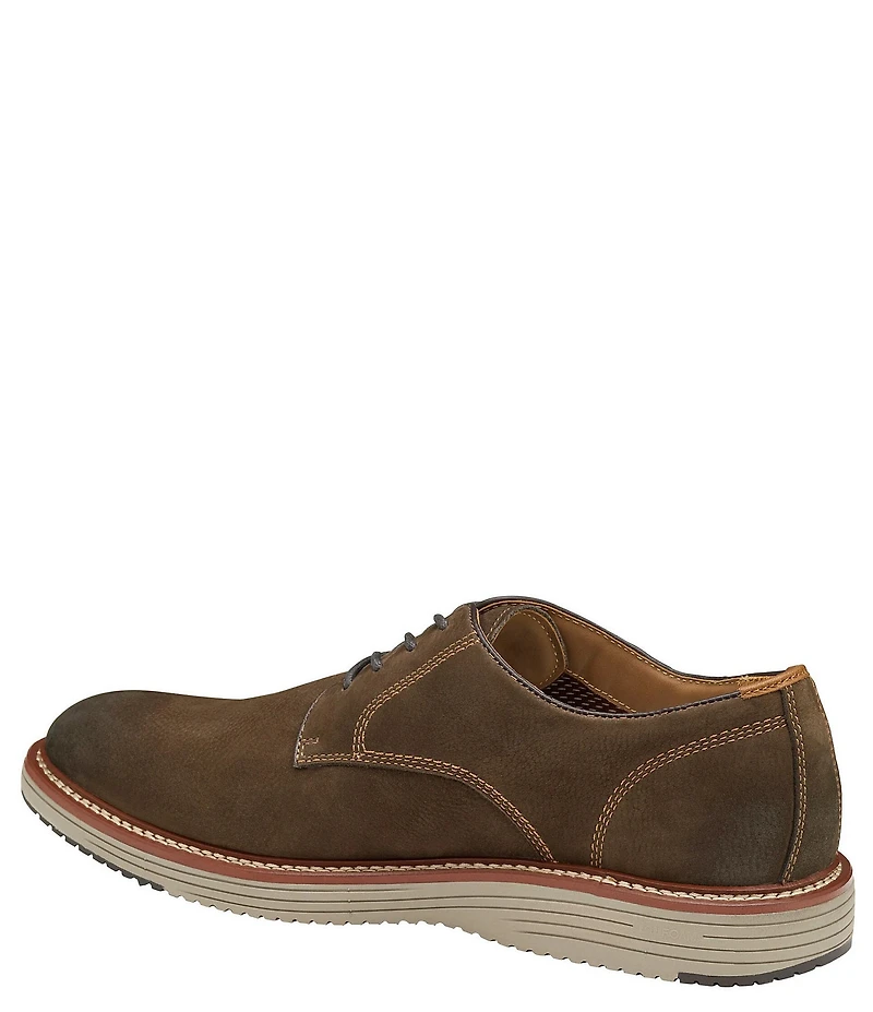 Johnston & Murphy Men's Upton Nubuck Plain Toe Lace Up Oxfords