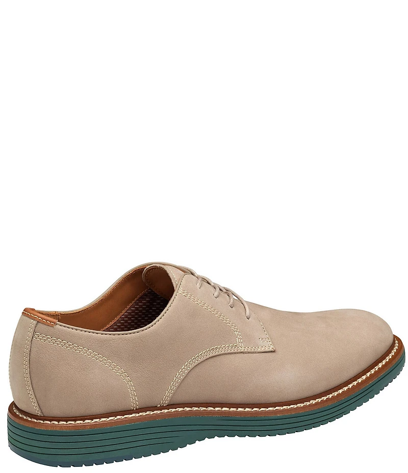 Johnston & Murphy Men's Upton Nubuck Plain Toe Lace Up Oxfords